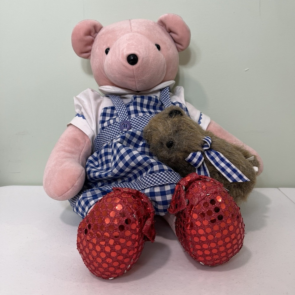 Vintage 1993 20" Judy Bearland Wizard of Oz Paws with Toto Wicked Garland - Picture 9 of 9